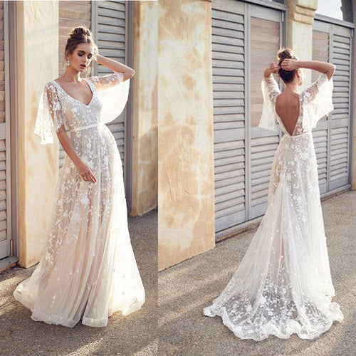 2019 New Women long Dress Sexy Deep V Neck Casual Party Dress Backless Sleeveless White Dresses Vacation Wear